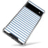 Blue and White Stripes Google Pixel 6 Clear Case